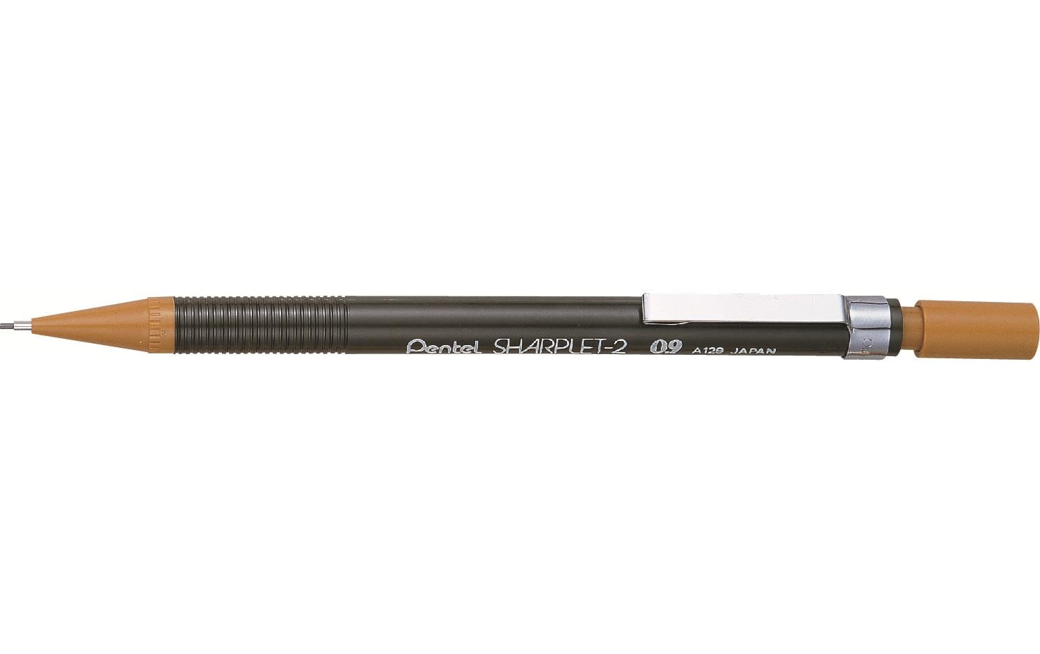 Pentel Sharplet-2 Druckbleistift – 0,9 mm, braun, mit Radierer