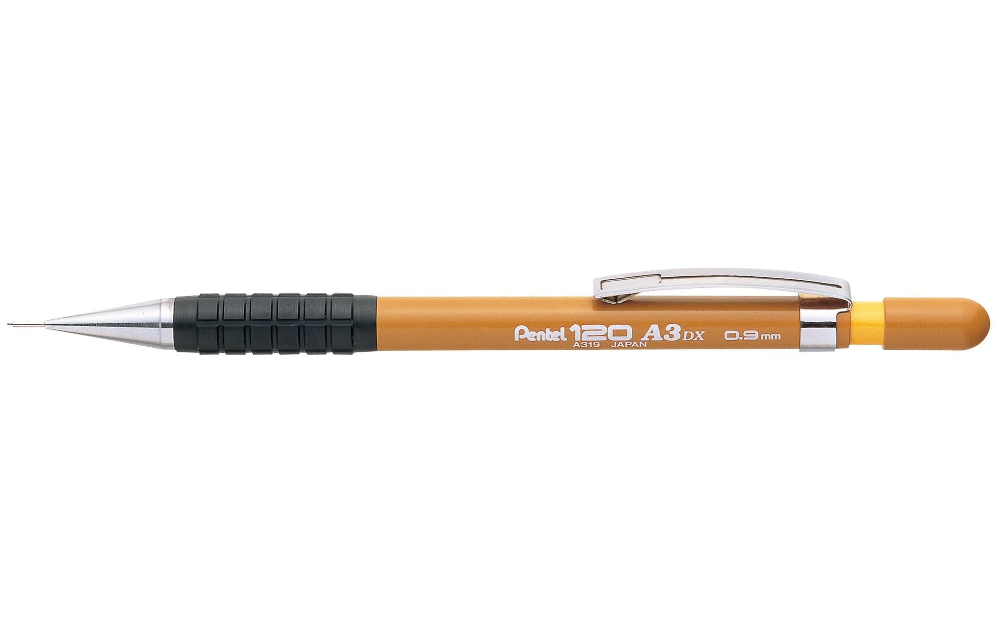 Pentel 120 A3 DX Druckbleistift – 0,9 mm, braun, mit Radierer