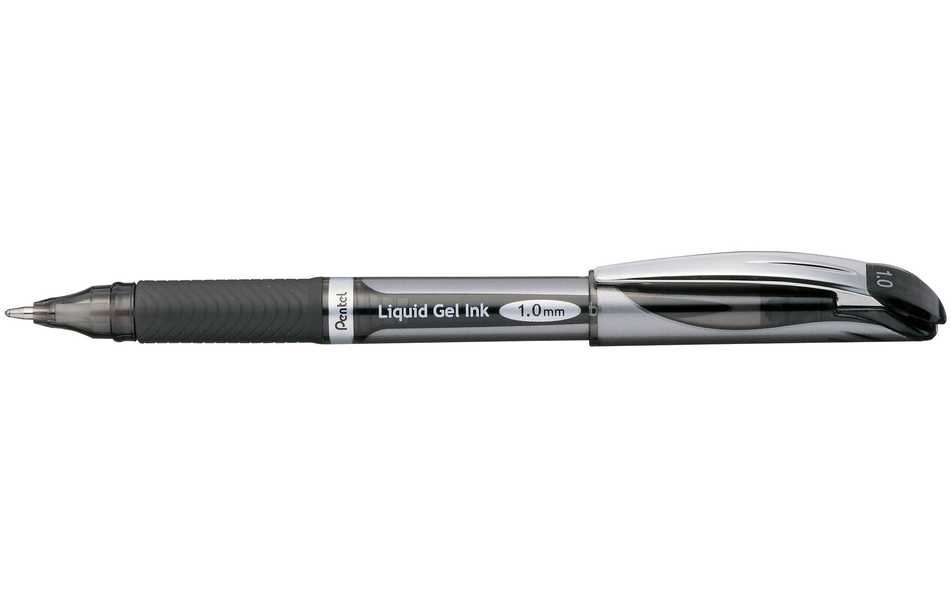 Pentel EnerGel Xm Gelschreiber – schwarz, 1 mm, schnelltrocknend, Kappe, nachfüllbar