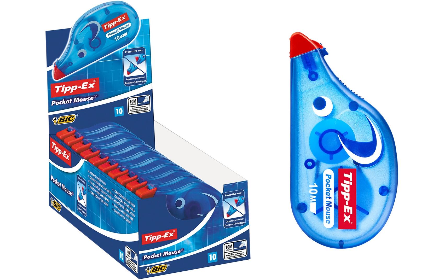TIPP-EX Pocket Mouse Korrekturroller 4,2 mm × 10 m – Einweg