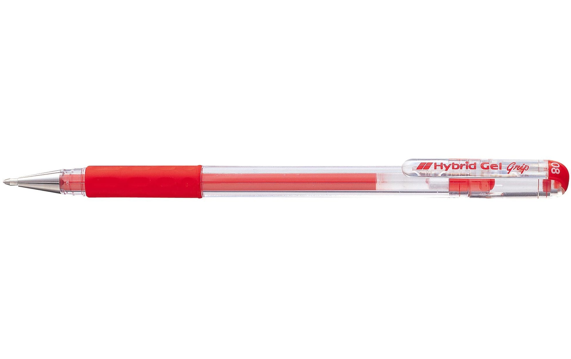 Pentel Gelschreiber – Rot, 0,8 mm, wasserfest, lichtbeständig, für dunkles Papier, Kappe