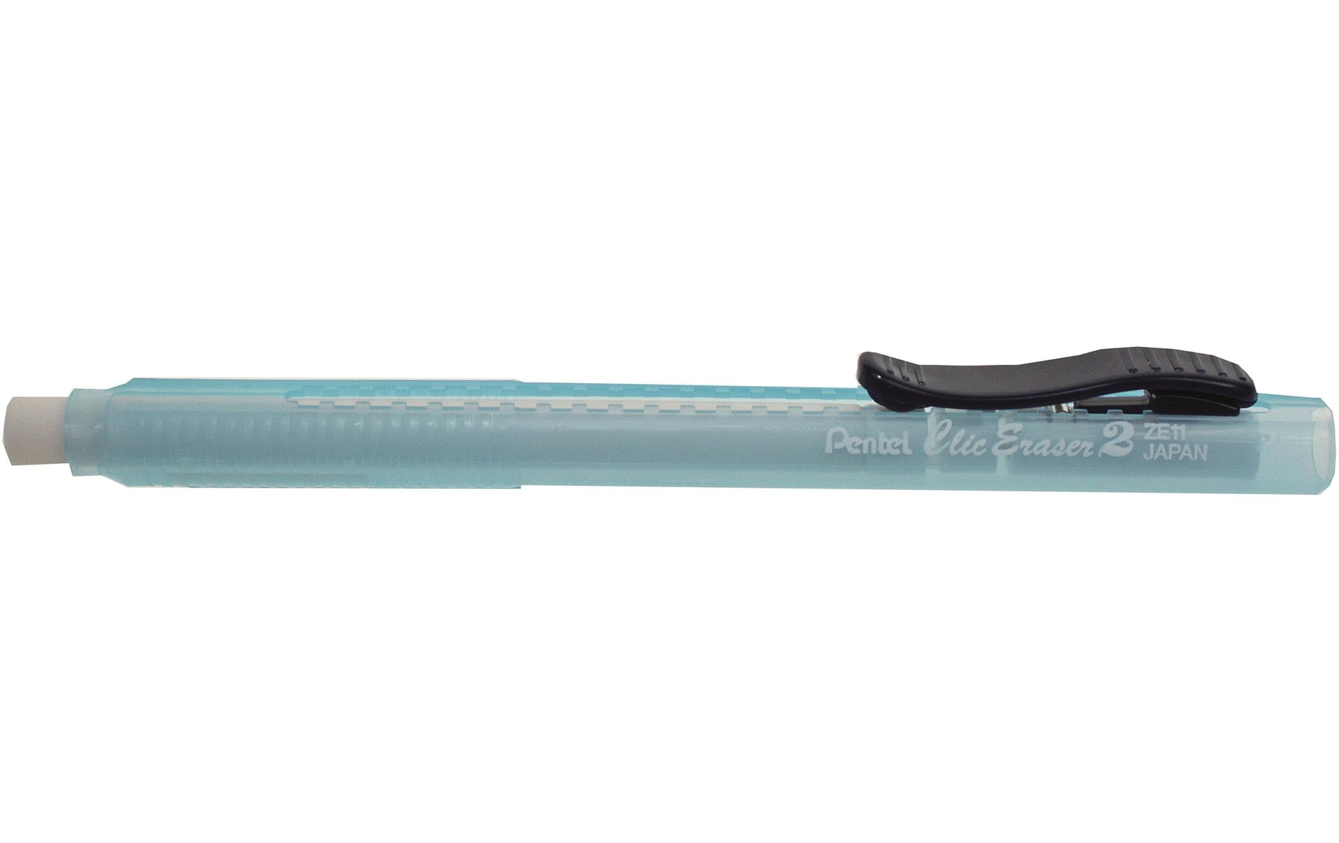 Pentel Radierer – für Bleistifte – 15 × 125 mm – Kunststoff – blau transparent