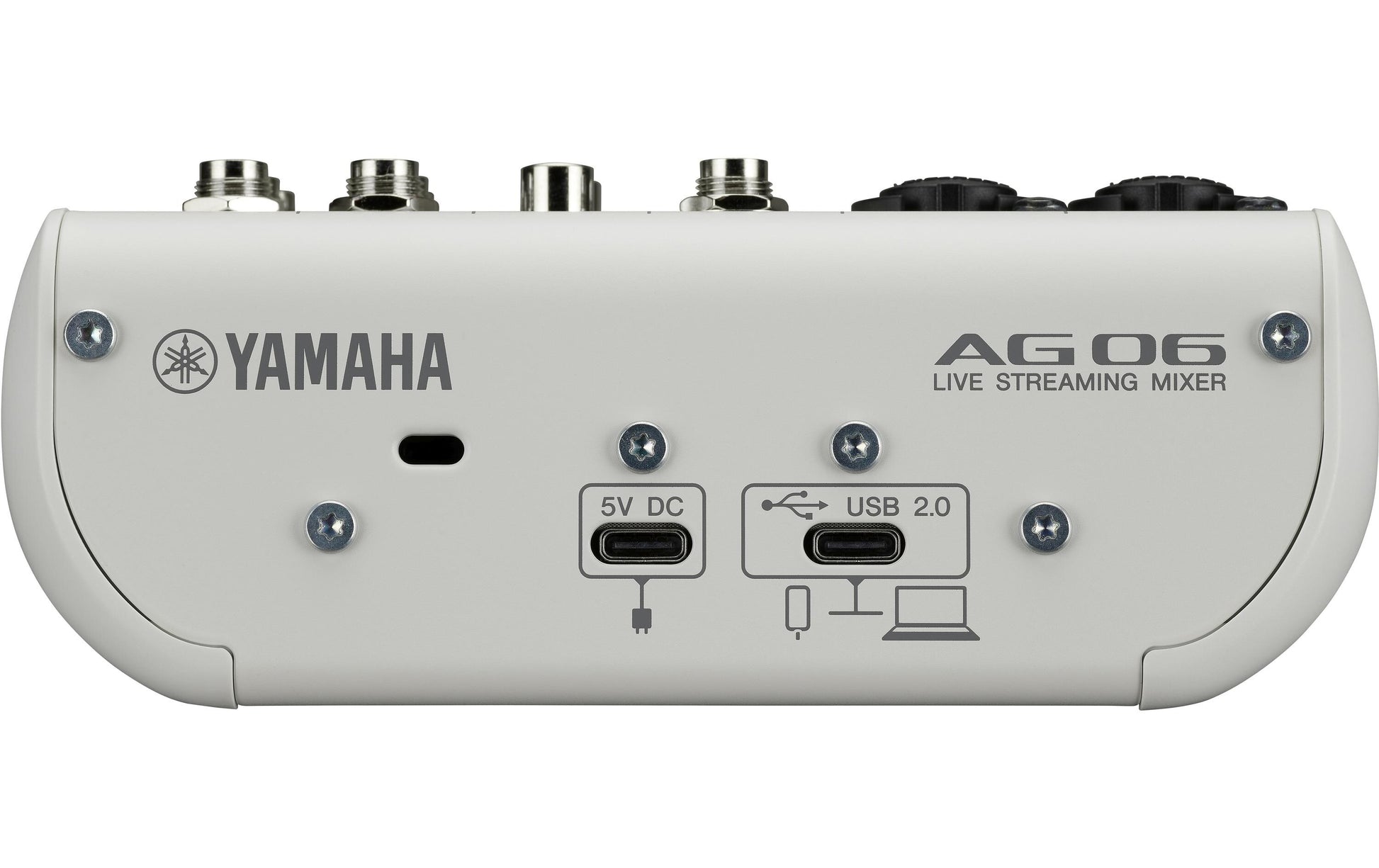 Yamaha AG06 MK2 – 6-Kanal Mixer, USB-Audio-Interface, inkl. Software, Weiss