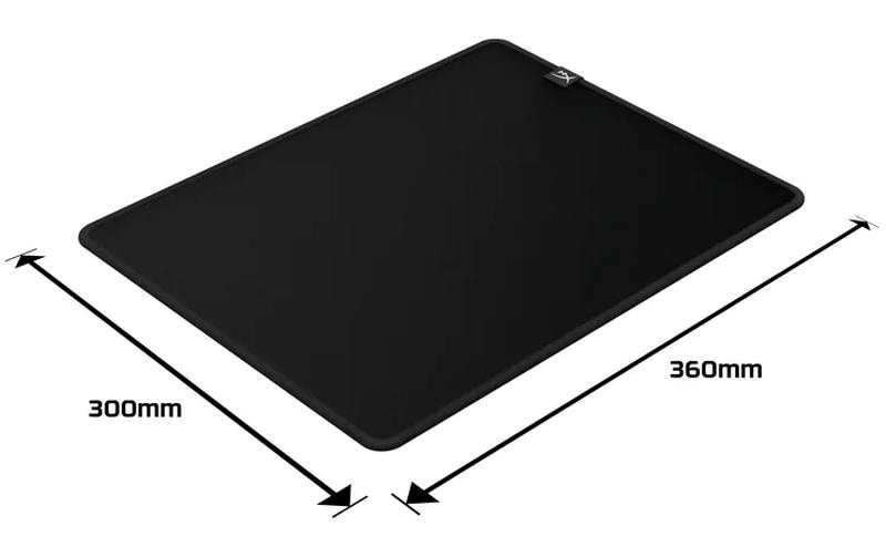 HyperX Pulsefire Mat – Gaming-Mauspad – 360 × 300 mm, Stoff, Gummi, Schwarz
