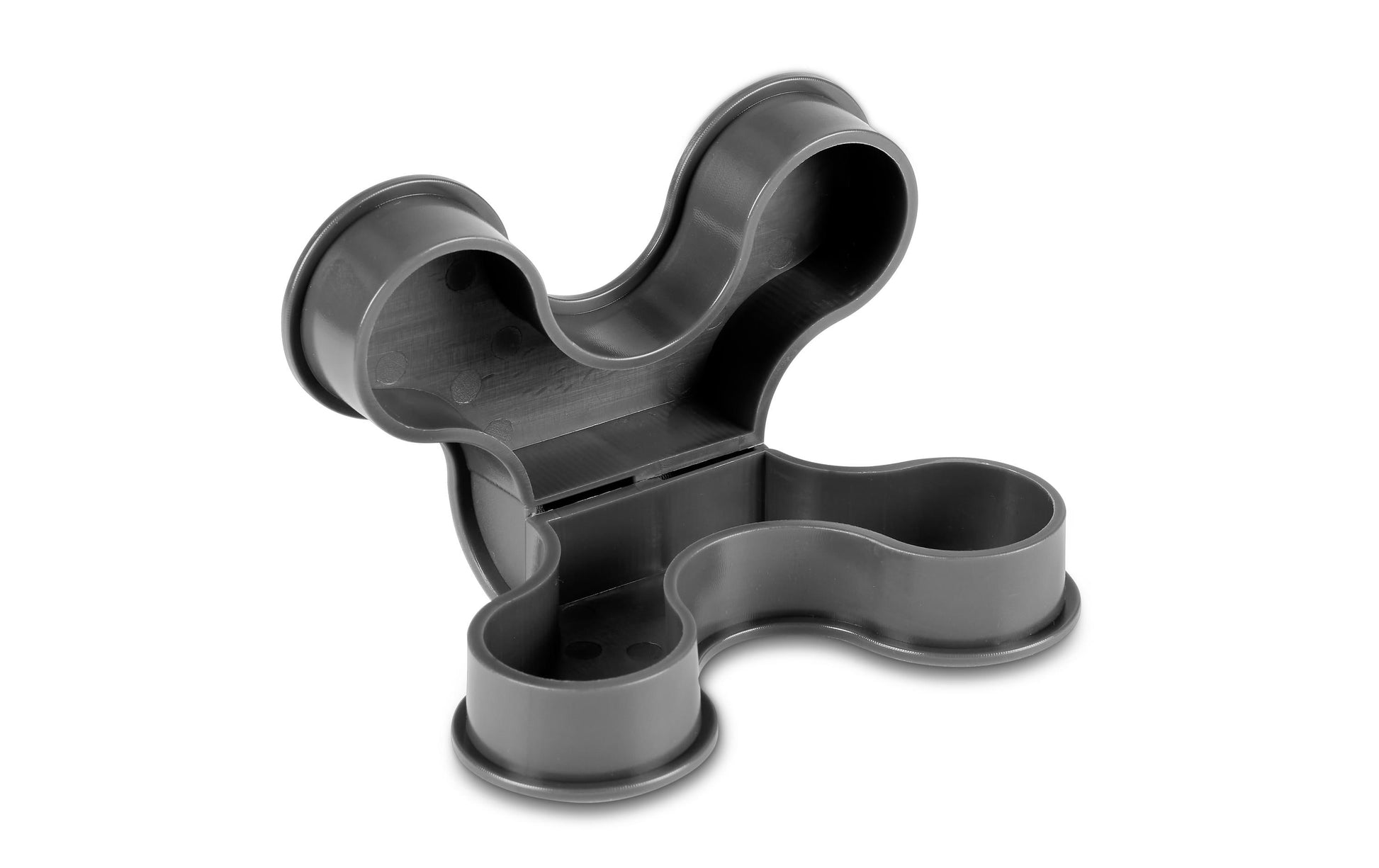 Plotony Verbindungselement – 80 × 119 × 20 mm, Kunststoff, Schwarz, 8 Stk., für Akustikplatten