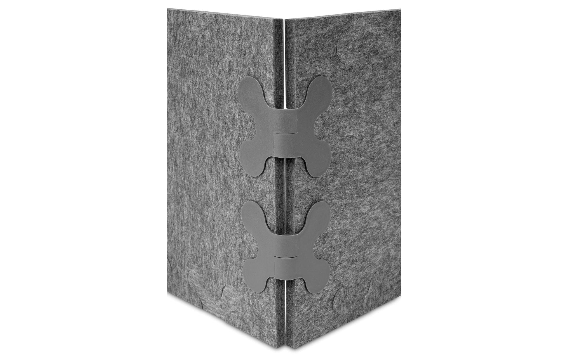 Plotony Verbindungselement – 80 × 119 × 20 mm, Kunststoff, Schwarz, 8 Stk., für Akustikplatten