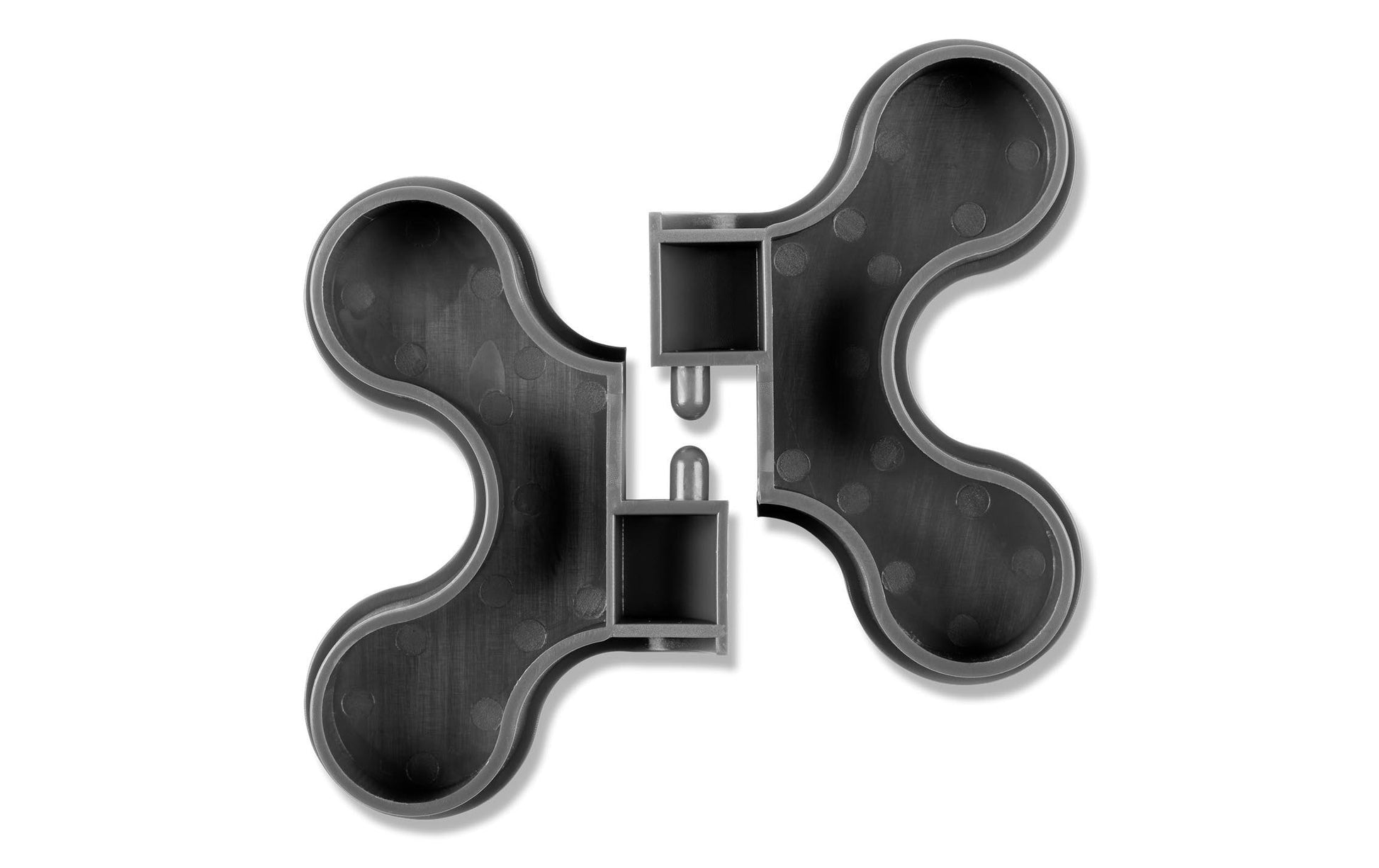 Plotony Verbindungselement – 80 × 119 × 20 mm, Kunststoff, Schwarz, 8 Stk., für Akustikplatten