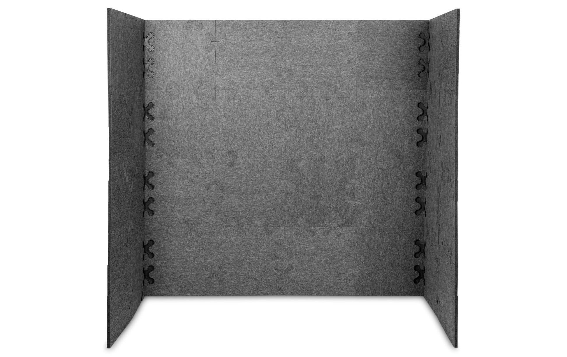 Plotony Verbindungselement – 80 × 119 × 20 mm, Kunststoff, Schwarz, 8 Stk., für Akustikplatten