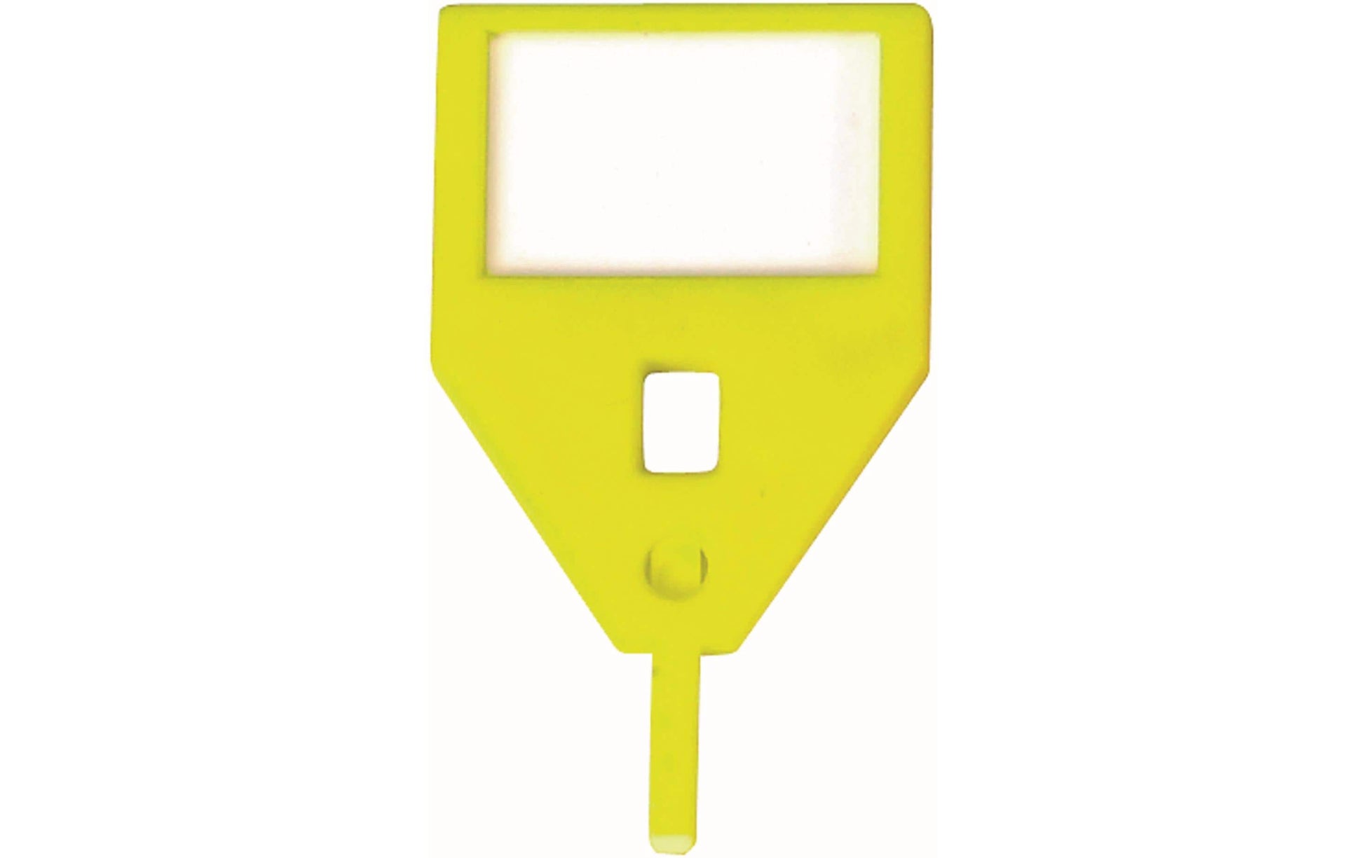 Rieffel Schlüsselschild Visu-Color – Kunststoff, Gelb, 10er-Pack