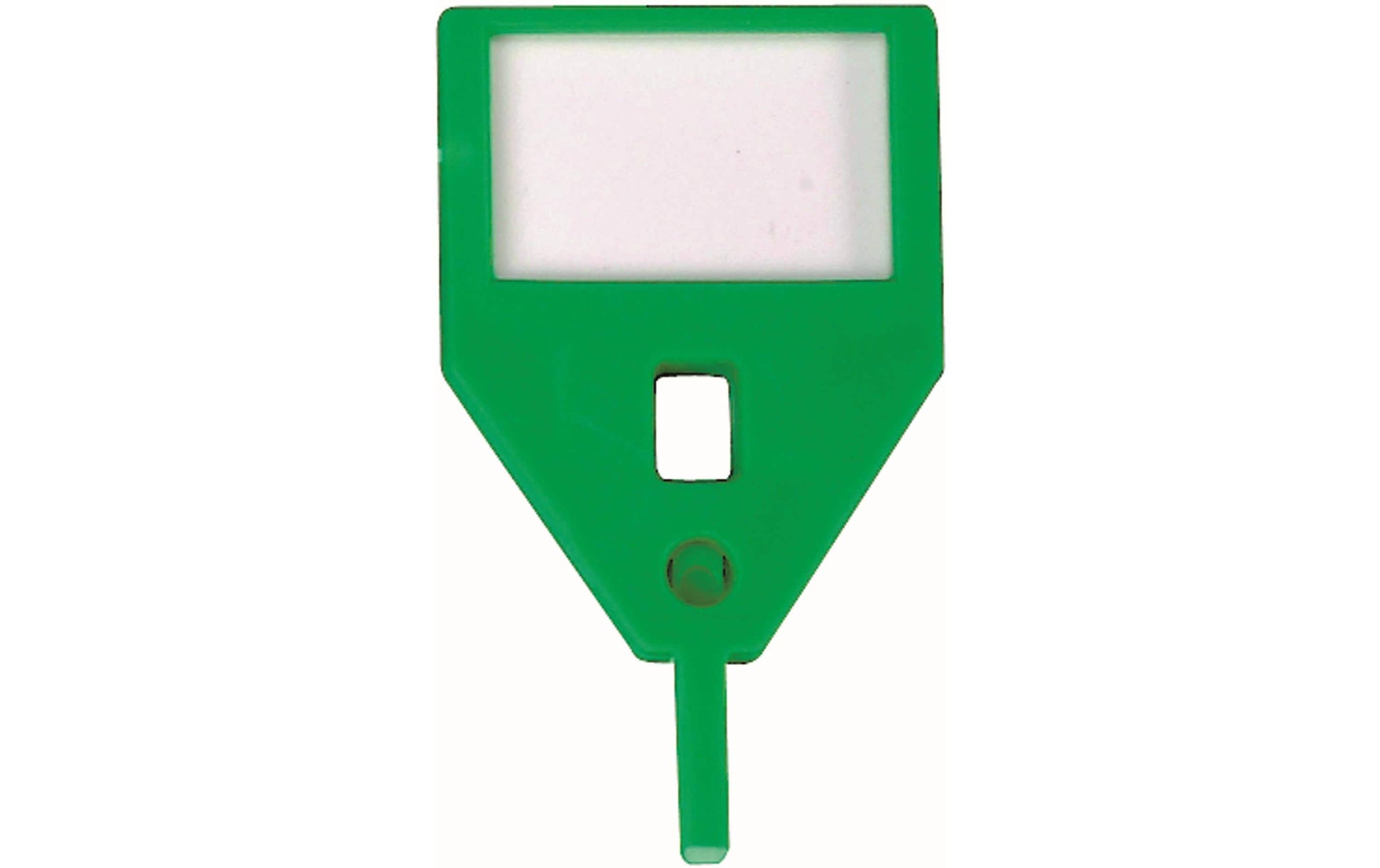 Rieffel Schlüsselanhänger Visu-Color – Kunststoff, Grün, 10er-Pack