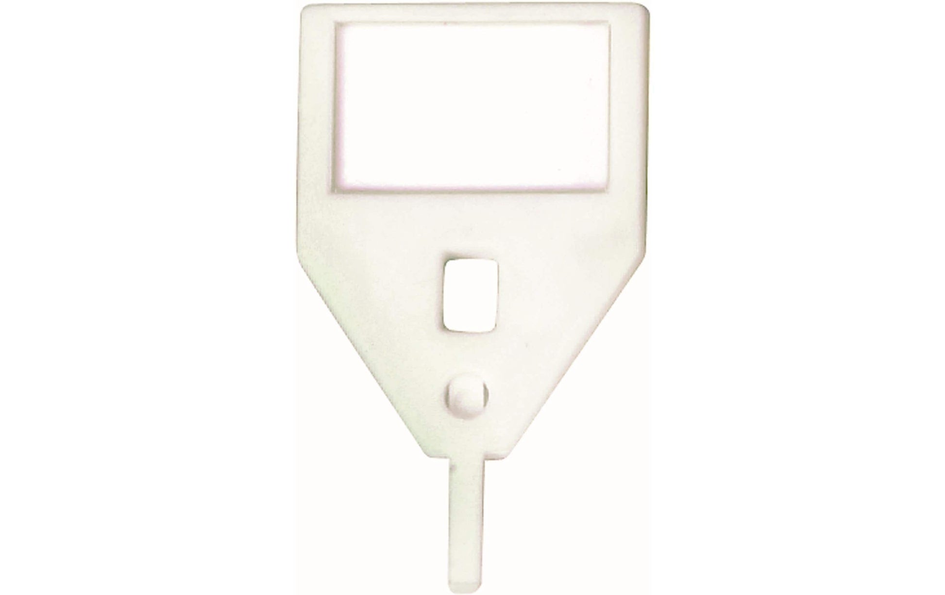 Robert rieffel Rieffel Schlüsselschild Visu-Color – Kunststoff, Weiss, 10er-Pack