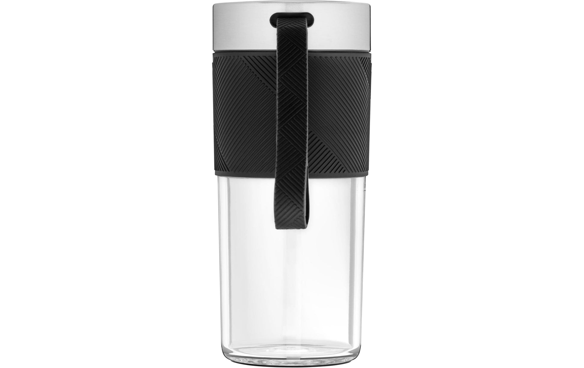 WMF Smoothie-Mixer KITCHENminis 0416700011 – 300 ml, 50 W, Akku – schwarz/edelstahl/transparent