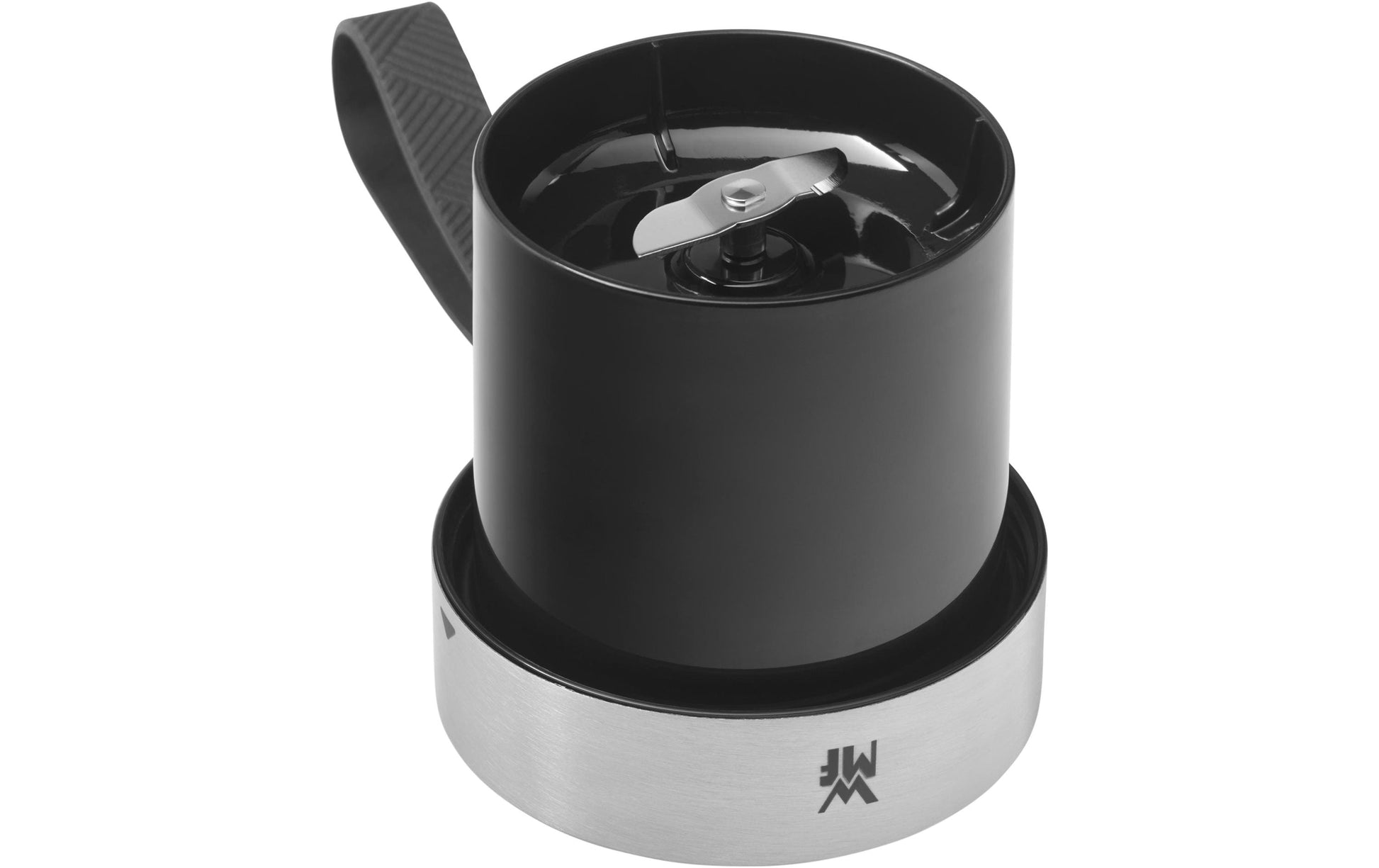 WMF Smoothie-Mixer KITCHENminis 0416700011 – 300 ml, 50 W, Akku – schwarz/edelstahl/transparent
