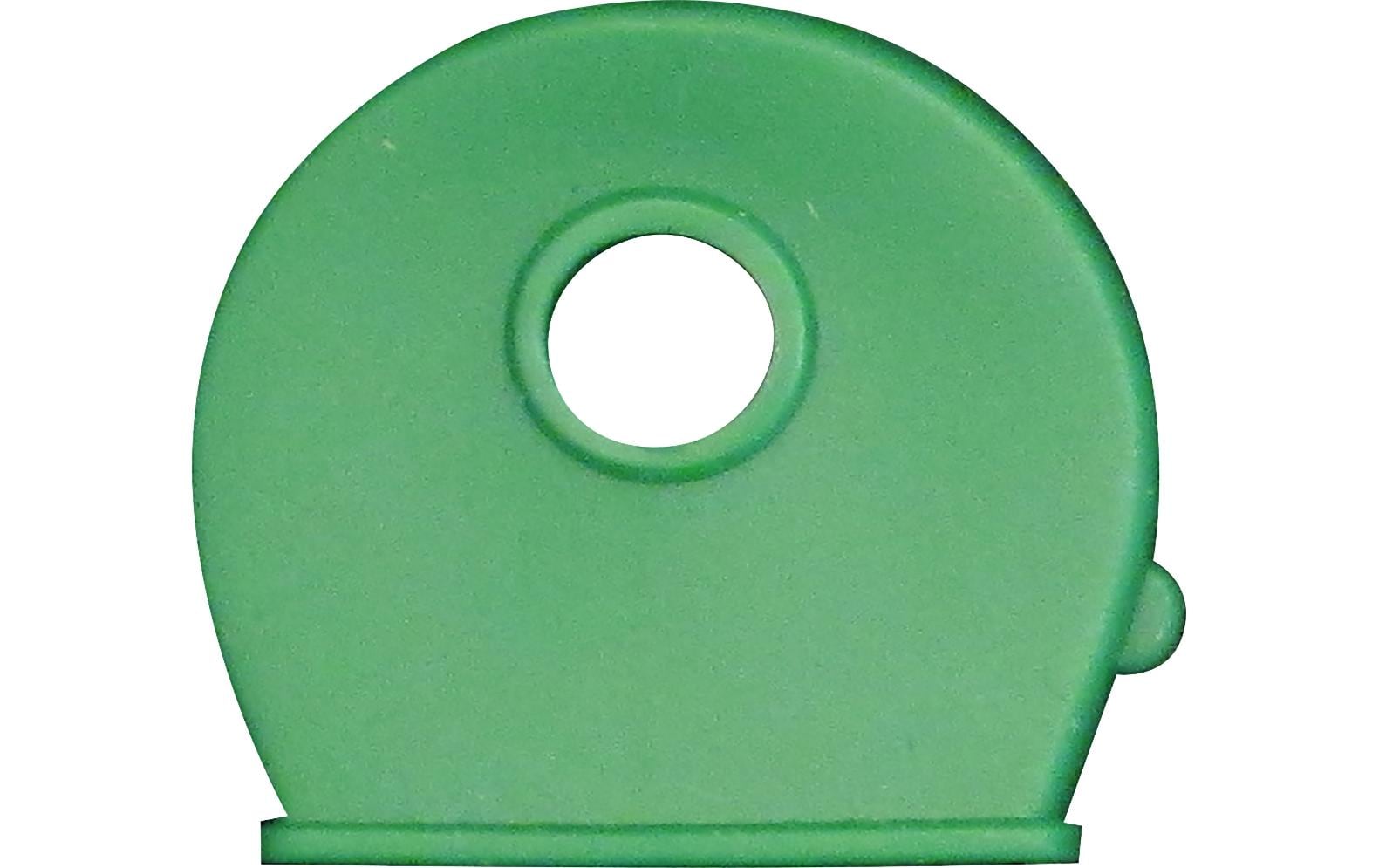 Rieffel Schlüsselkappen – Kunststoff, Grün, 100er-Pack