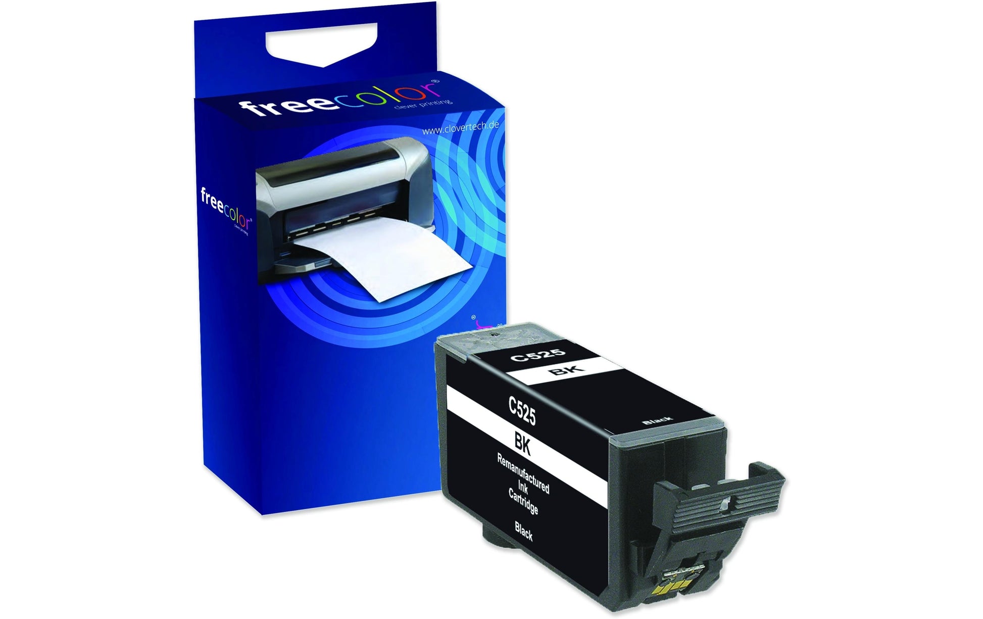 Freecolor PGI-525 Schwarz Tintenpatrone (Kompatibel) – 340 Seiten – für Canon Pixma MG 8240/8250 …