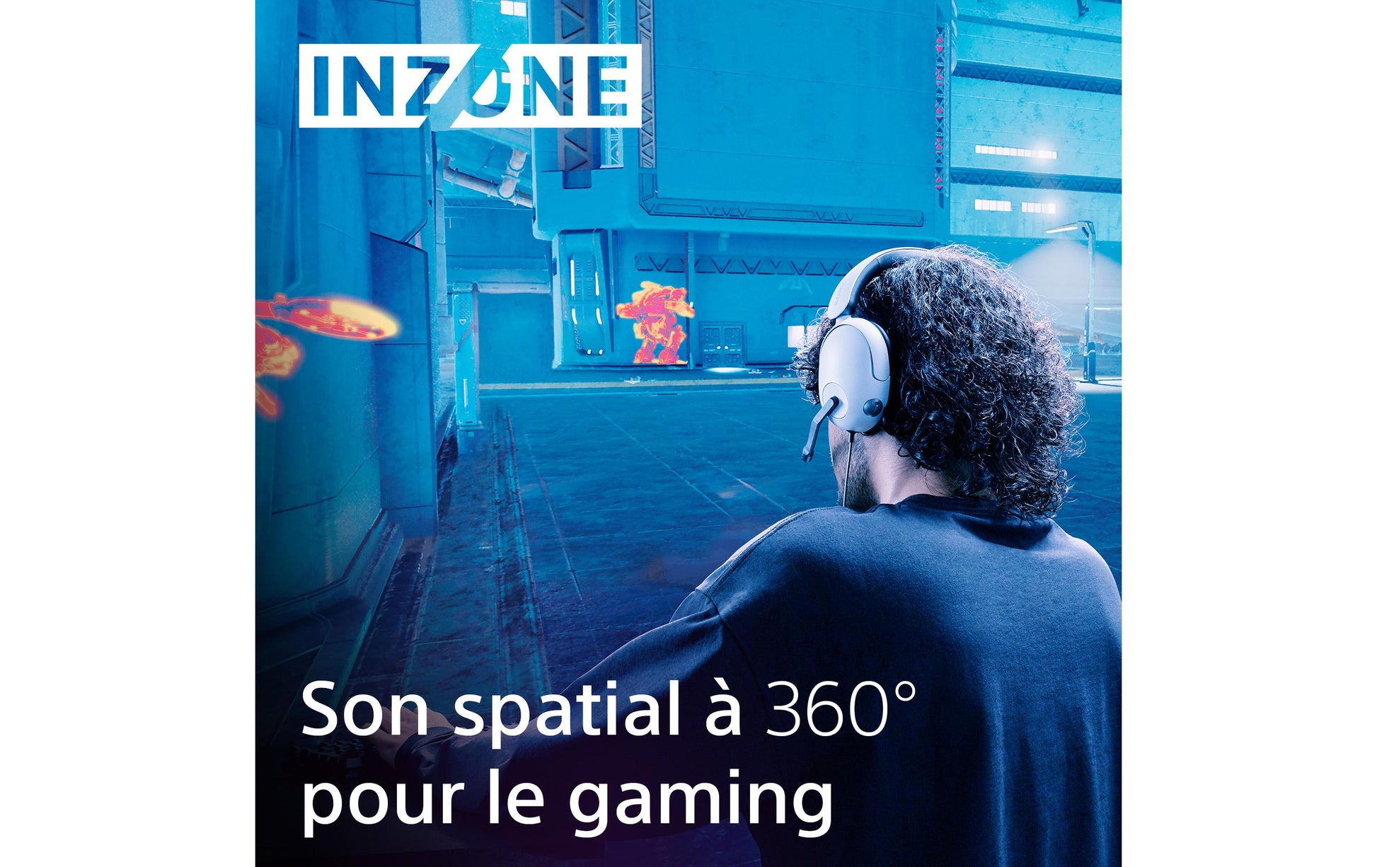 Sony INZONE H3 – Verkabeltes Gaming-Headset – 3,5 mm Klinke, Surround-Sound – Weiss – für PS5