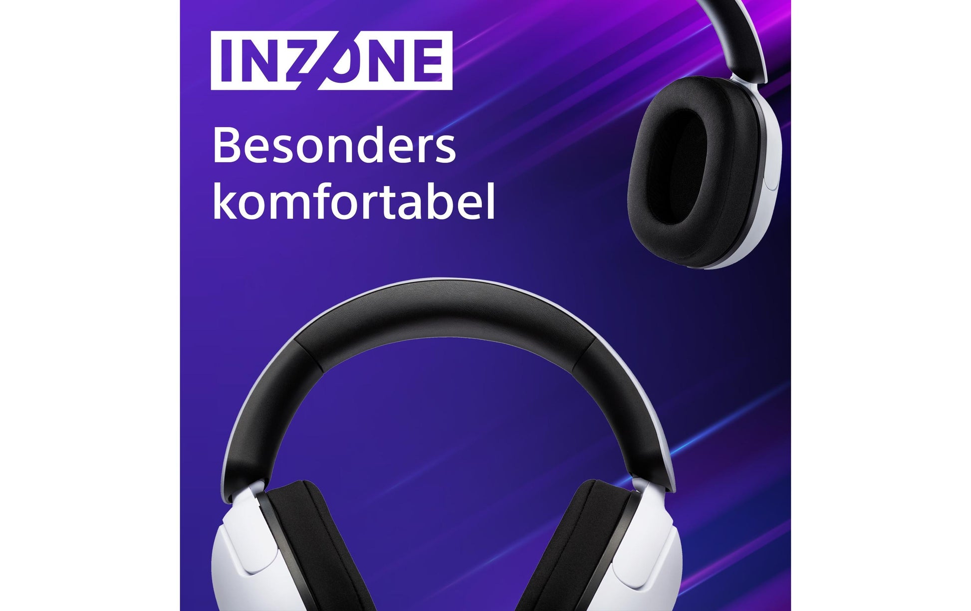 Sony INZONE H3 – Verkabeltes Gaming-Headset – 3,5 mm Klinke, Surround-Sound – Weiss – für PS5