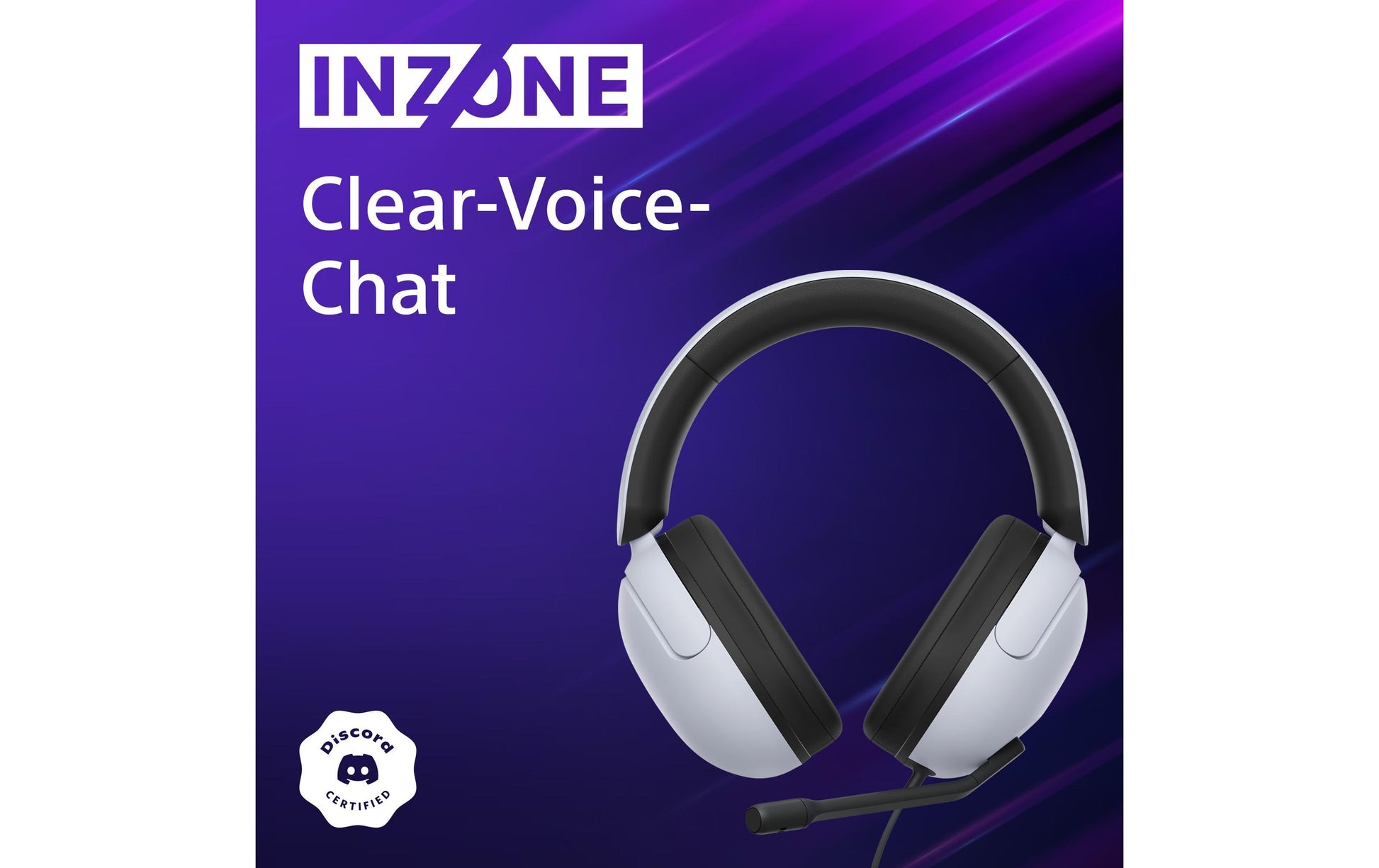 Sony INZONE H3 – Verkabeltes Gaming-Headset – 3,5 mm Klinke, Surround-Sound – Weiss – für PS5