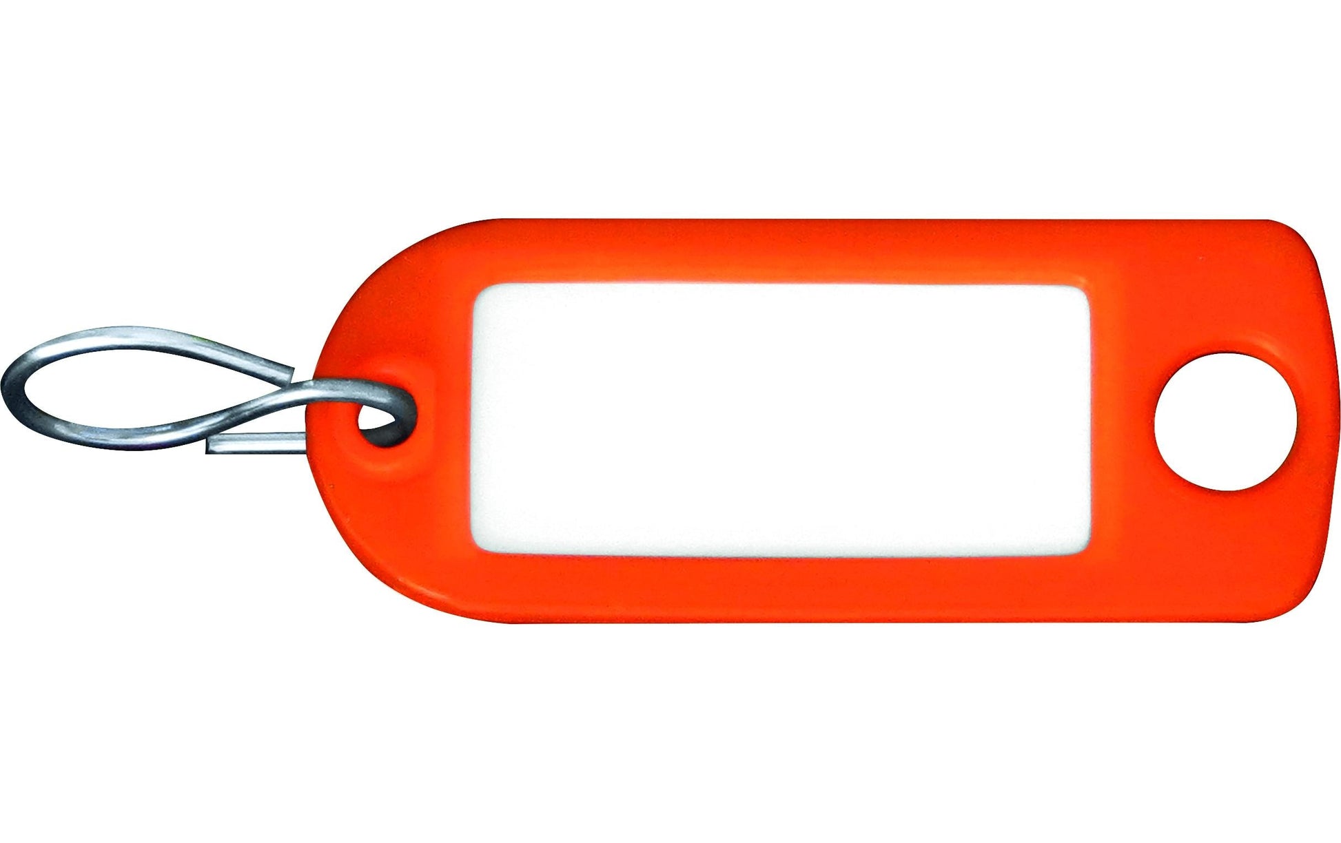 Rieffel Schlüsselanhänger – Kunststoff, Orange, 22 × 55 mm, 100er-Pack