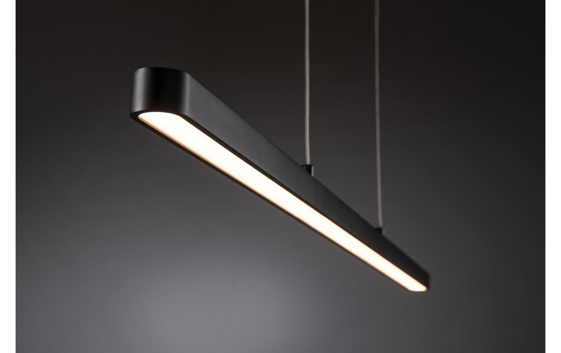 Paulmann Pendelleuchte Lento – 100 × 3 cm, 4950 lm, 43 W, 2700–6500 K, dimmbar, für ZigBee 3.0, schwarz