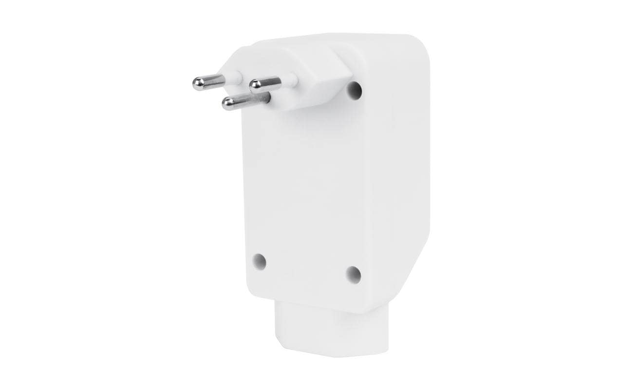 Steffen 50 00046 Mehrfachadapter T12 zu 3× T13 – 250 V, 10 A, mit Kinderschutz – Weiss