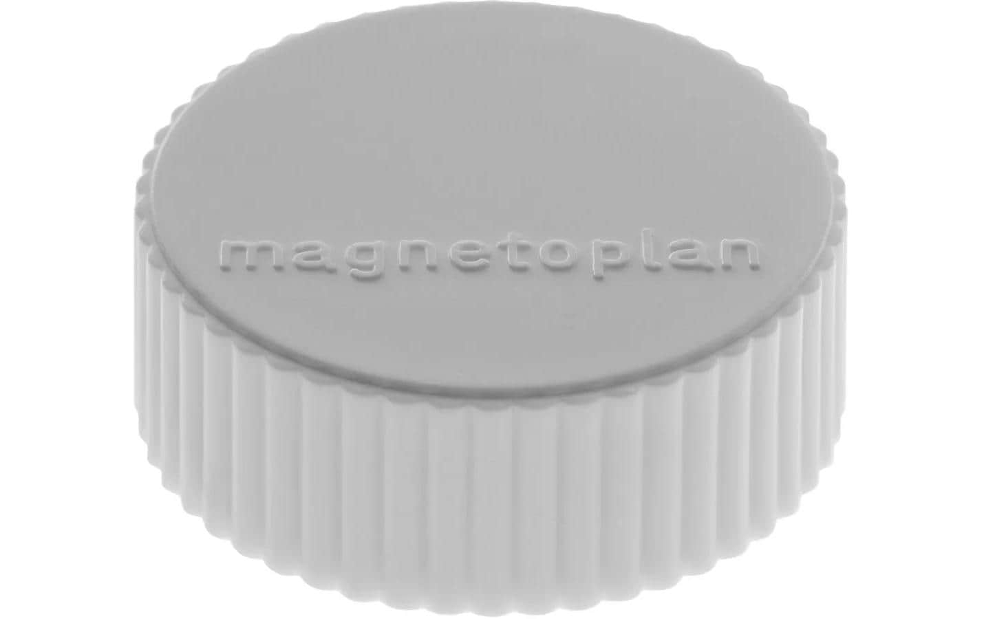 Magnetoplan Tafelmagnete – Ø 34 mm – 10 Stk. – grau