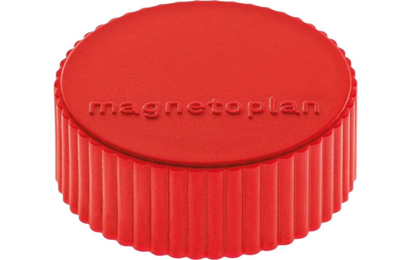 Magnetoplan Tafelmagnete – Ø 34 mm – 10 Stk. – rot