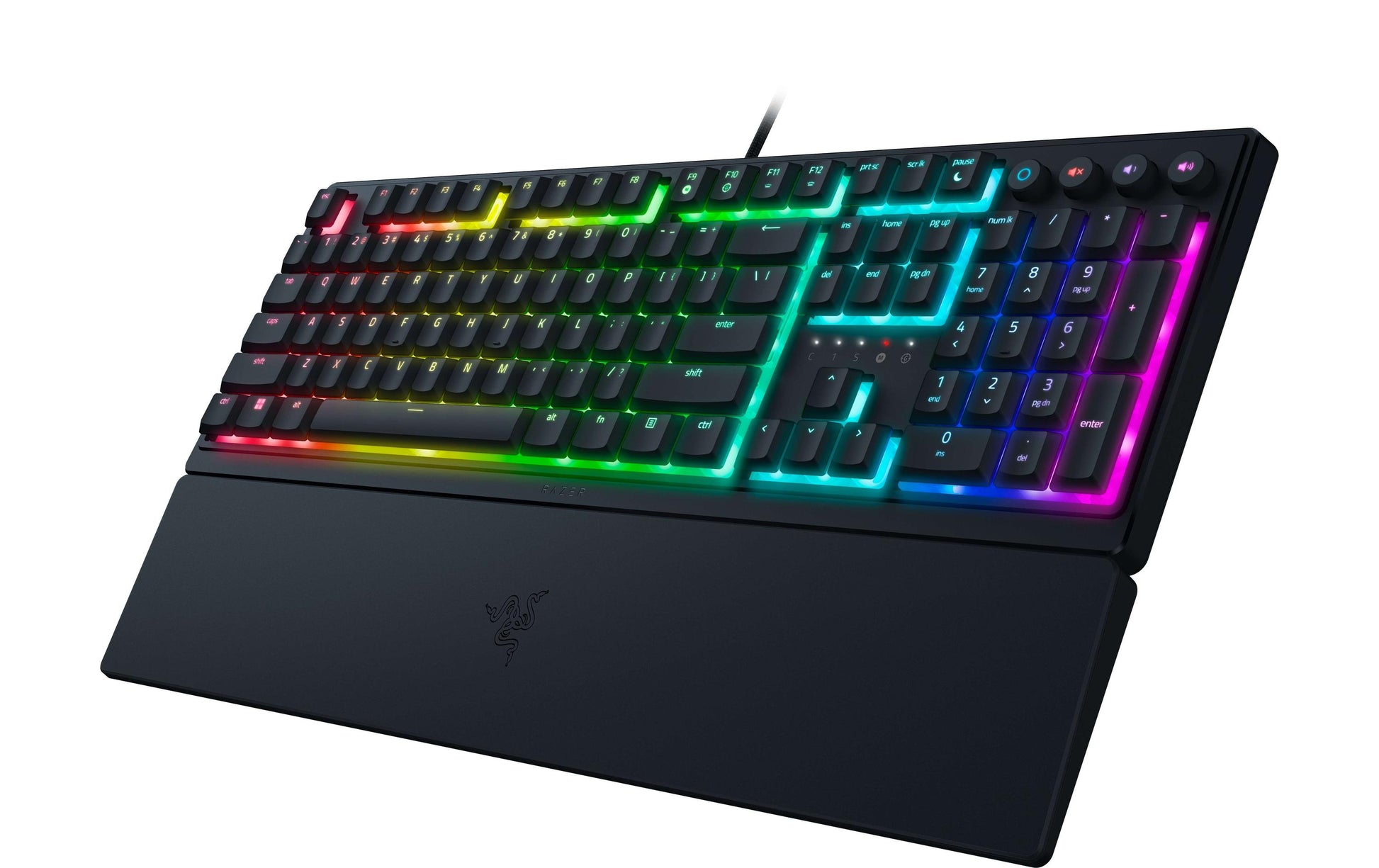 Razer Ornata V3 – Gaming-Tastatur – Mecha-Membran, kabelgebunden – RGB – QWERTZ (CH) – mit Handballenauflage