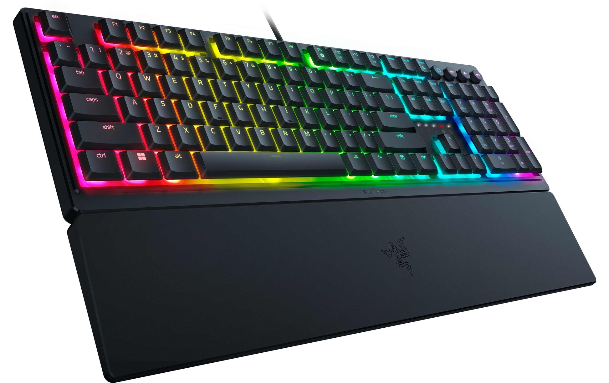 Razer Ornata V3 – Gaming-Tastatur – Mecha-Membran, kabelgebunden – RGB – QWERTZ (CH) – mit Handballenauflage