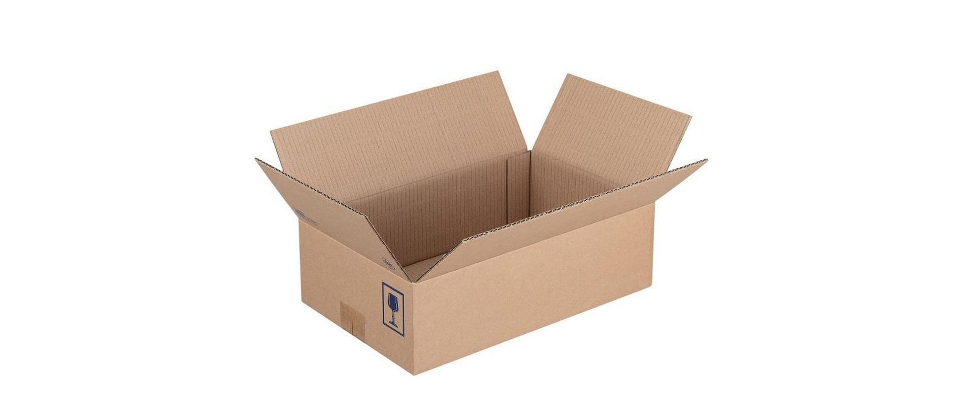Brieger Versandkarton VinoPac – für 1 Flasche – 370 × 125 × 101 mm, braun, 1 Stk.