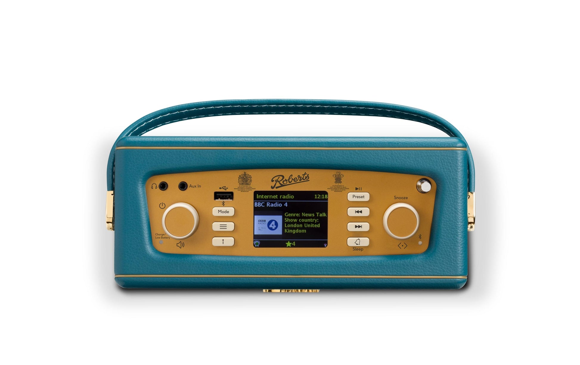 Roberts Radio Roberts Revival iStream 3L – DAB-/Internetradio – Portabel – DAB+ – Türkisblau