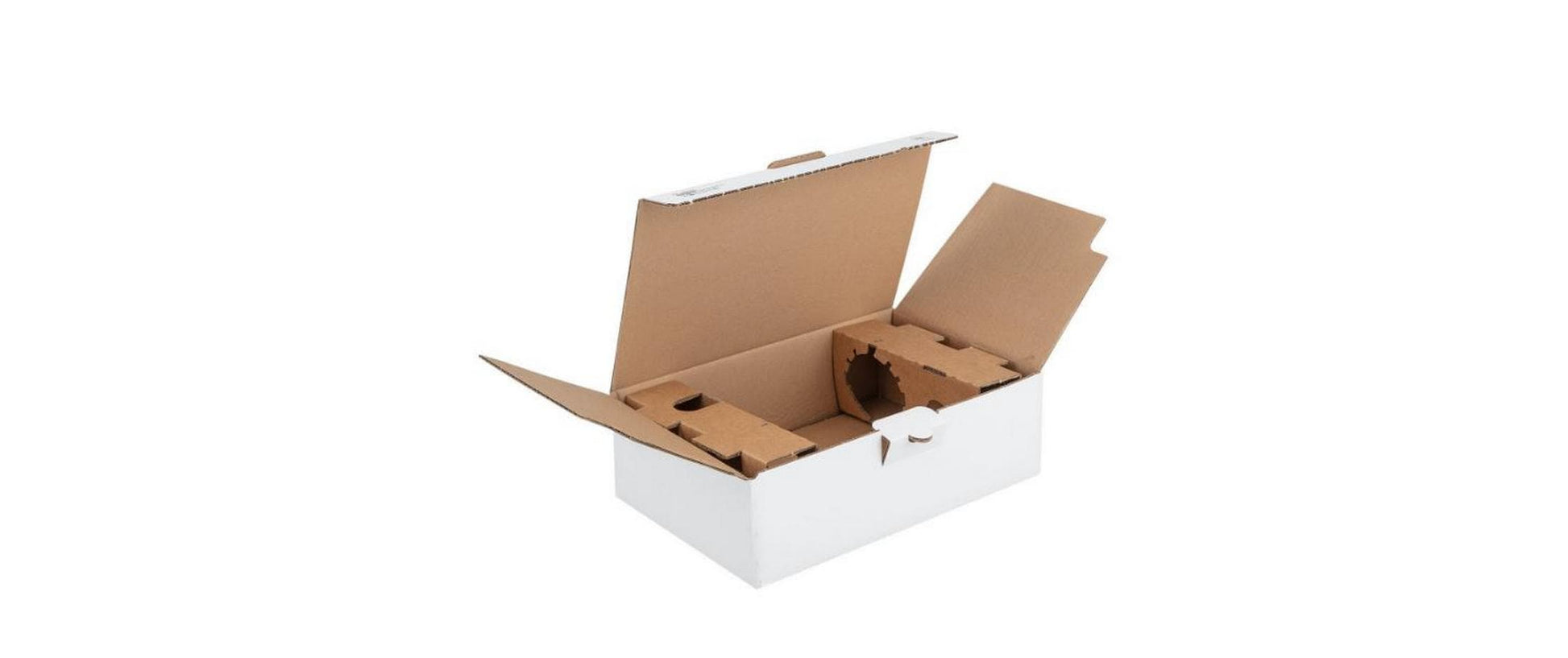 Brieger Versandkarton VinoPac – für 2 Flaschen, 332 × 198 × 93 mm, weiss