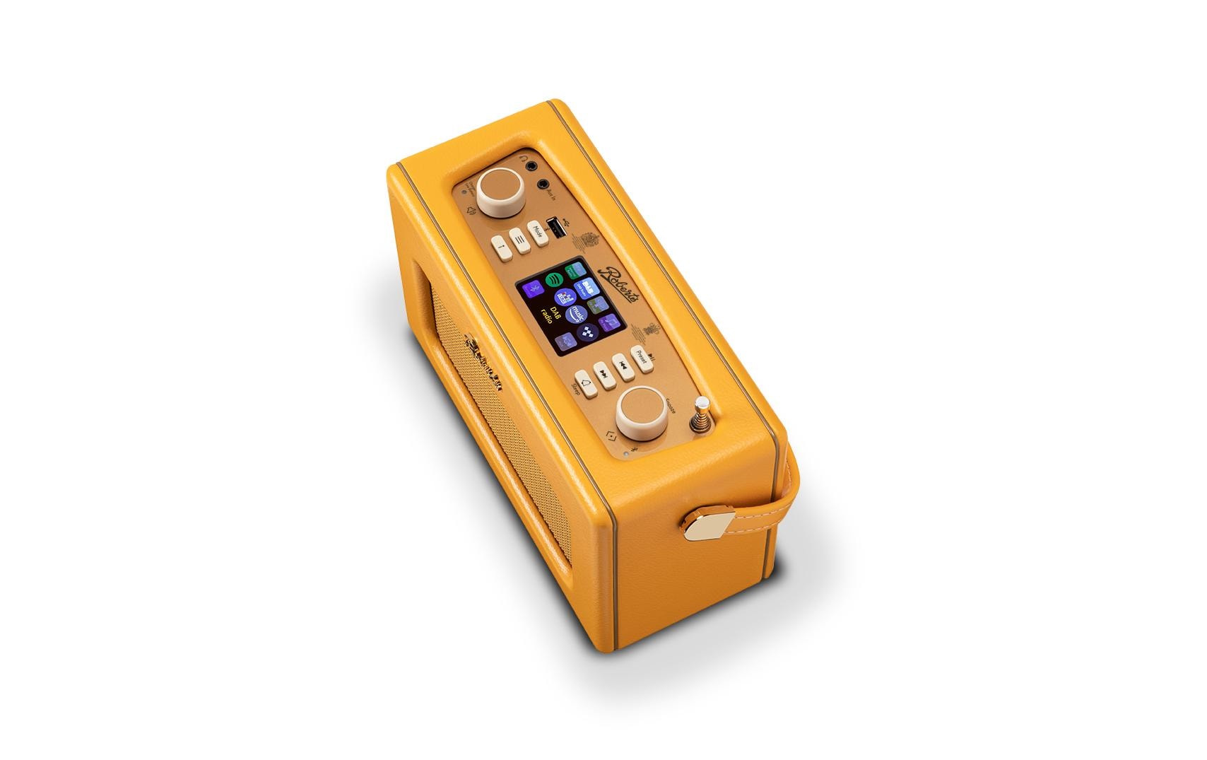 Roberts Radio Roberts Revival iStream 3L – DAB-/Internetradio – Portabel – DAB+, Akkubetrieb, Deezer, Alexa – Gelb
