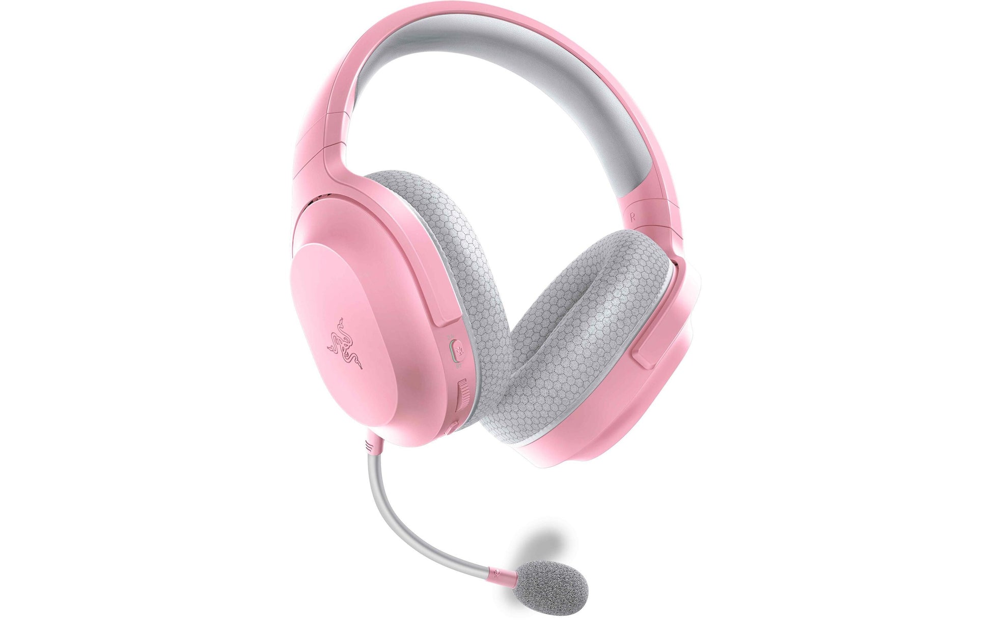 Razer Barracuda X Gaming-Headset – Over-Ear, Stereo, Kabel + BT, für PC, PS5, Switch, Rosa, BT 5.2