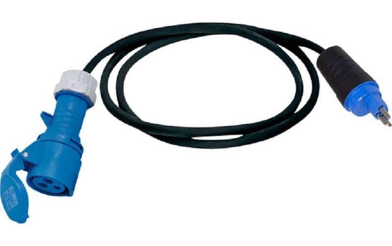 Brennenstuhl Adapterkabel Stromkabel – T23–CEE 16/3, 1,5 m, 230 V/16 A, verriegelbar, IP54, schwarz