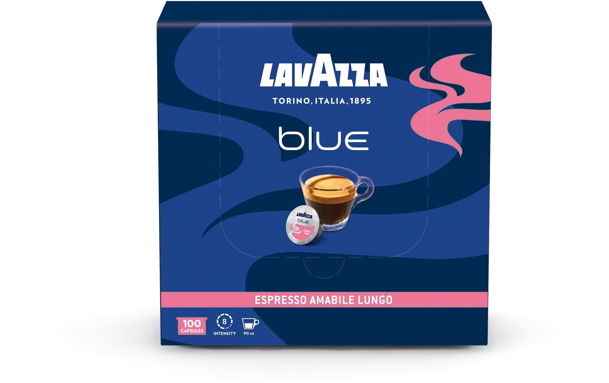 Lavazza Kaffeekapseln Espresso Amabile Lungo – für Lavazza Blue – Intensität 8 – 100 Kapseln