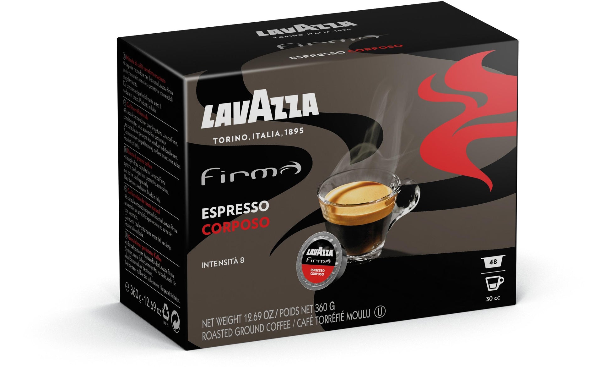 Lavazza Firma Espresso Corposo – Kapseln – Intensität 8, 48 Kapseln