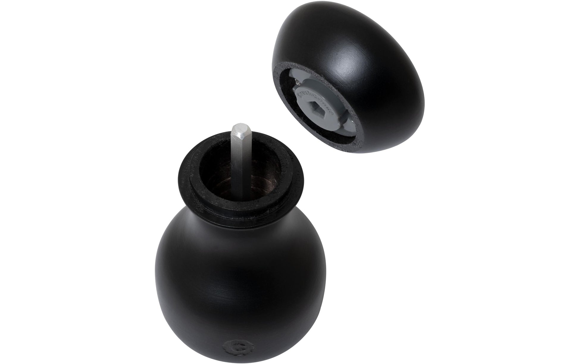 CrushGrind Salz- und Pfeffermühle Ø 5,7 × 9,6 cm, Buchenholz, Schwarz, 2er-Set