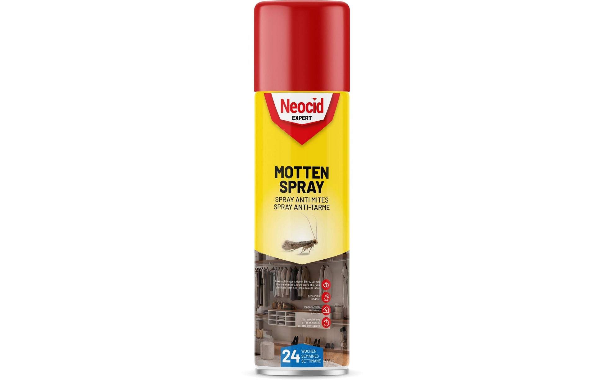 Neocid EXPERT Mottenschutz – Rot – Für Motten