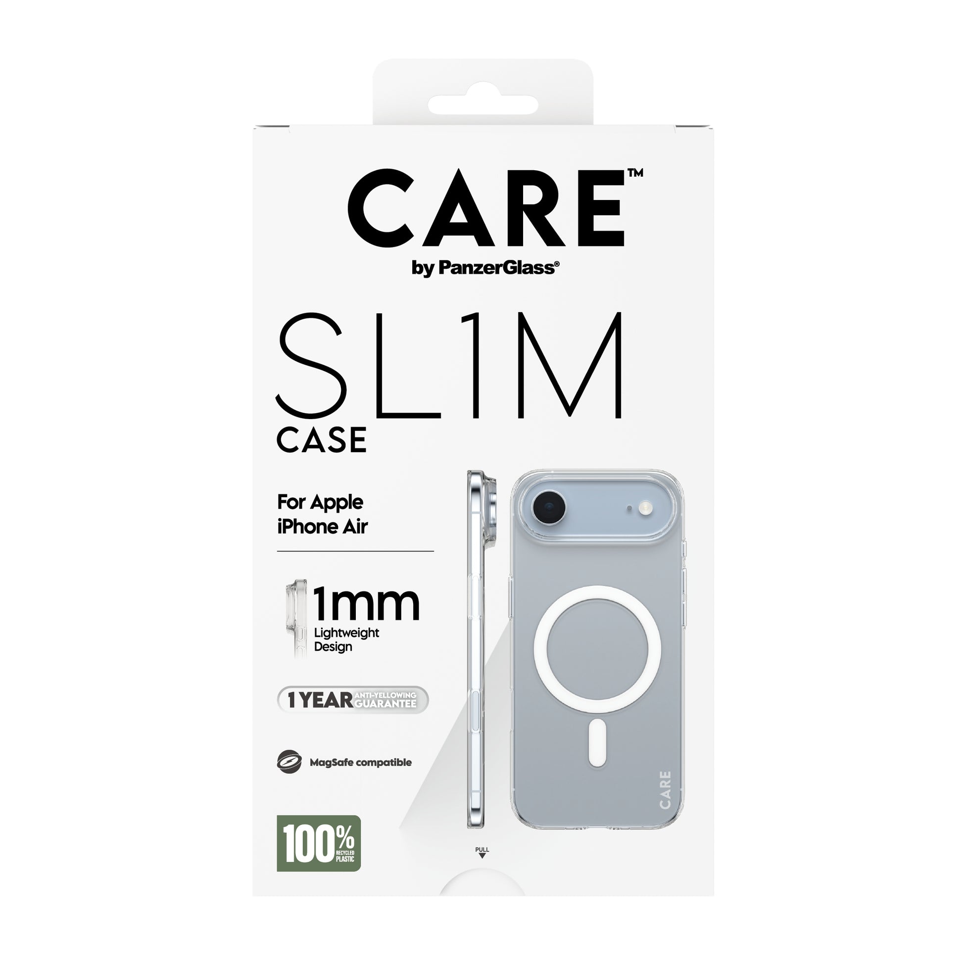 PanzerGlass Backcover – für Apple iPhone Air – transparent – PC, MagSafe-kompatibel