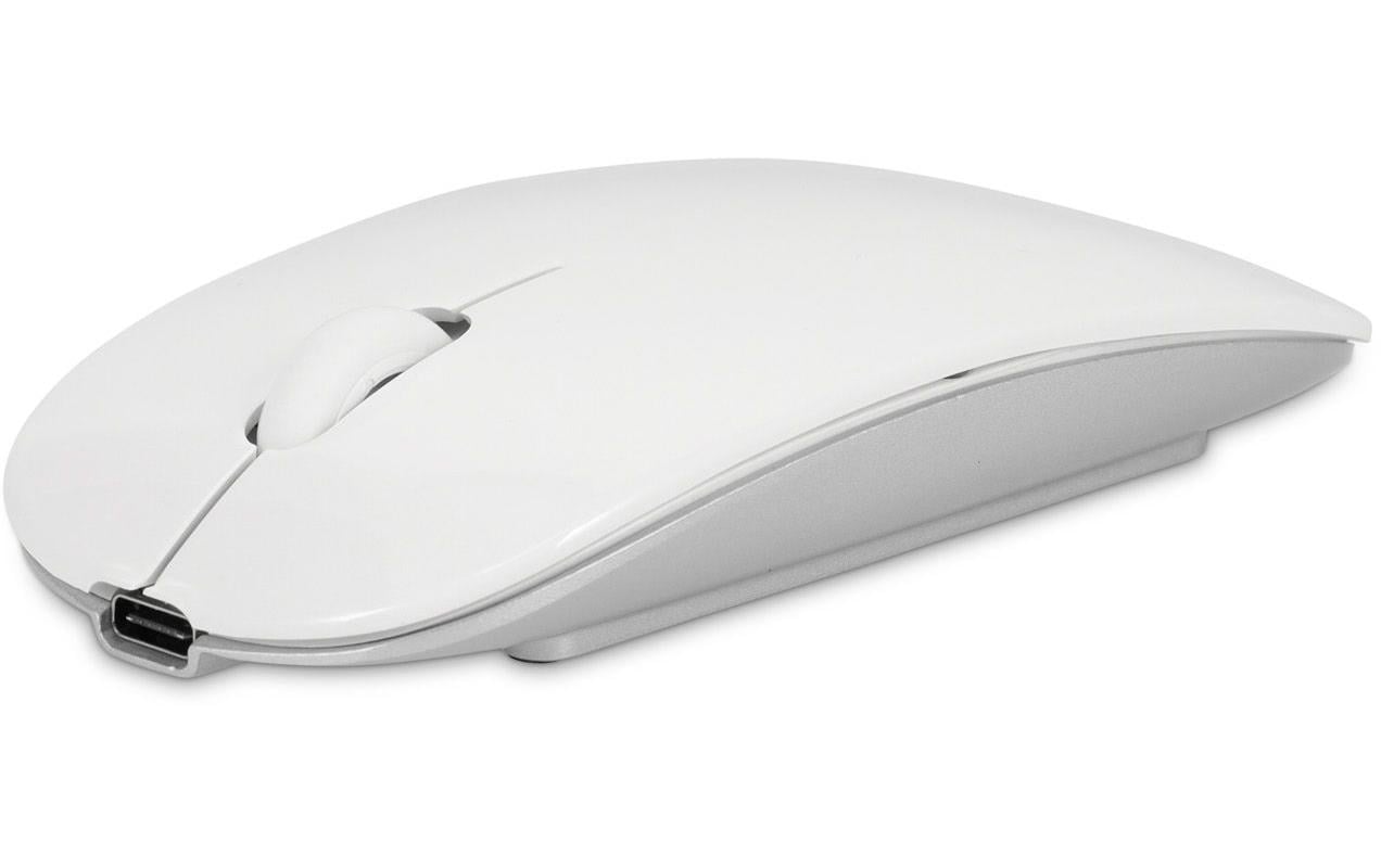 LMP Master Maus Kabellos (Bluetooth), 1600 DPI, Beidhändig, Weiss