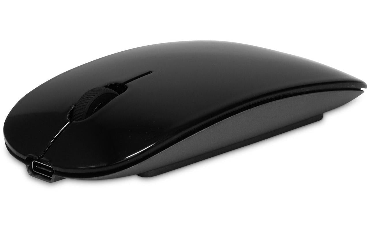 LMP Master Business-Maus – kabellos, USB-C, 1'600 dpi, 2 Tasten, beidhändig, wiederaufladbar, schwarz