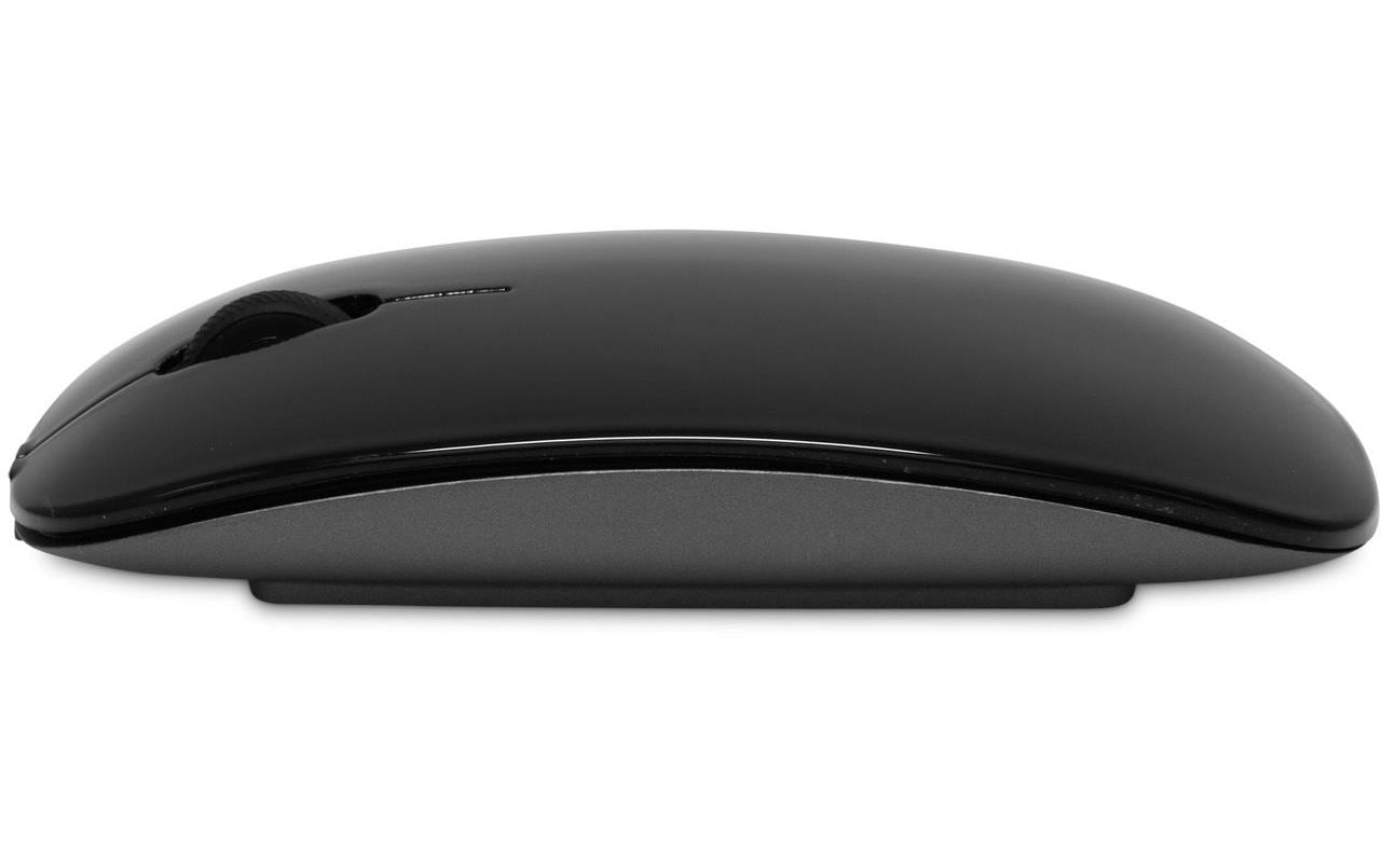 LMP Master Business-Maus – kabellos, USB-C, 1'600 dpi, 2 Tasten, beidhändig, wiederaufladbar, schwarz