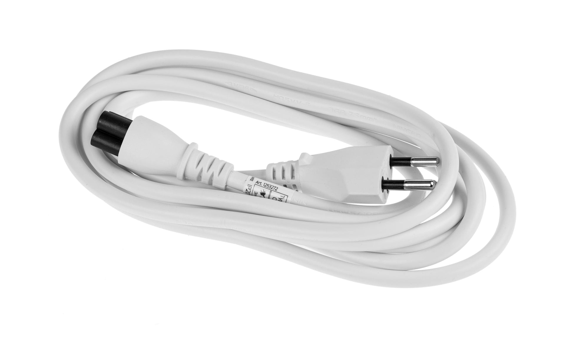 Furber. Netzkabel – T12–IEC C5, 3 m, 230 V/2,5 A, weiss