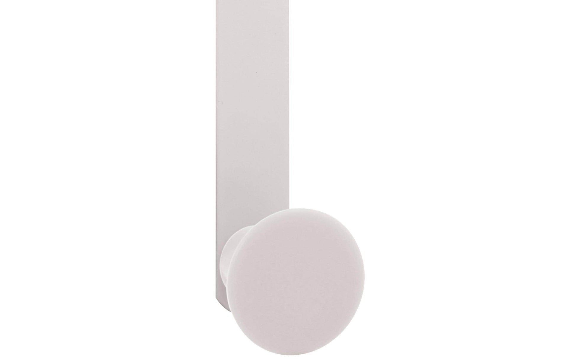 Spirella Haken (Universal/Metall) RONDA – 4×4×20 cm, Edelstahl/ABS, Weiss matt