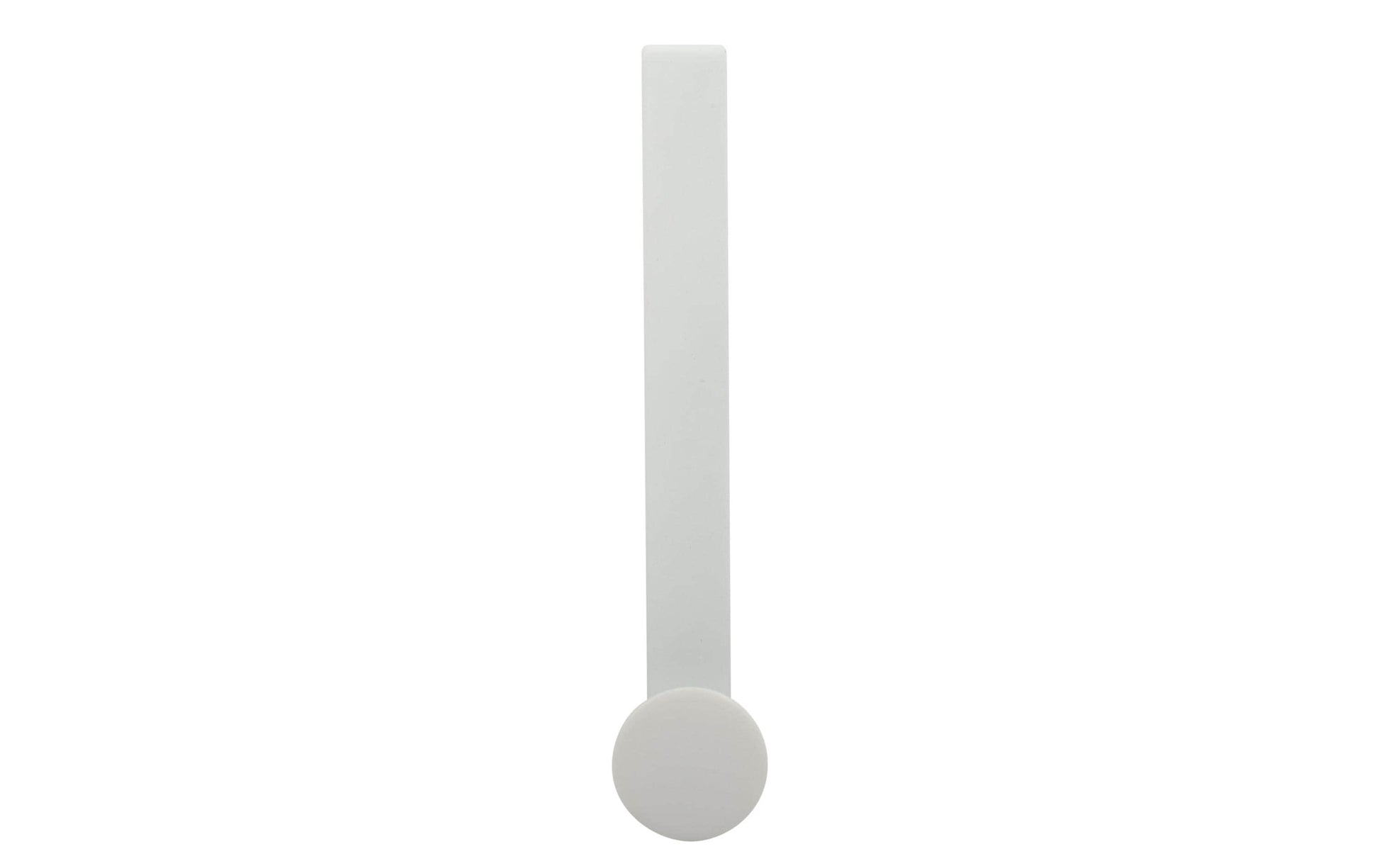 Spirella Haken (Universal/Metall) RONDA – 4×4×20 cm, Edelstahl/ABS, Weiss matt