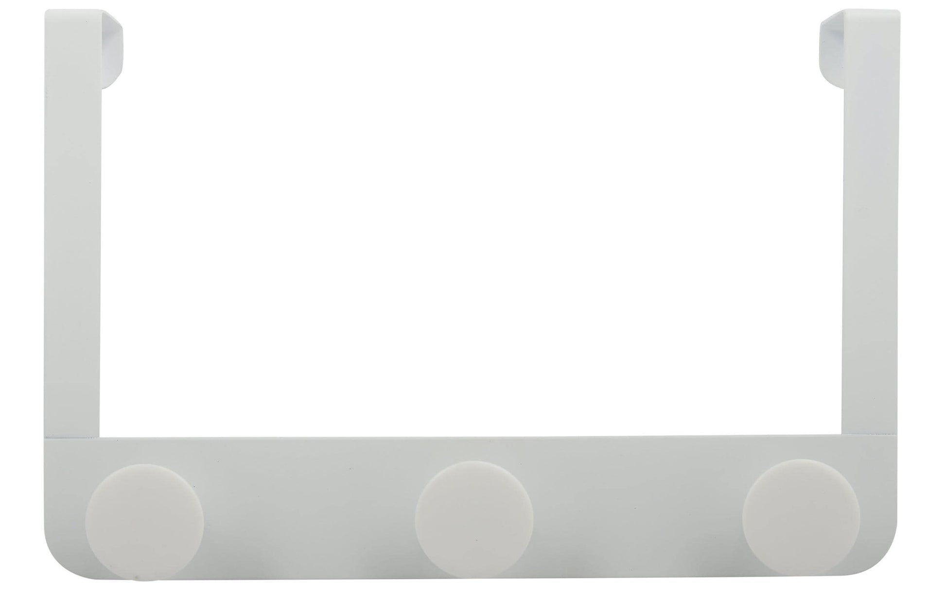 Spirella Haken – 30×4,4×20 cm, Edelstahl/ABS, Weiss, 3 Haken