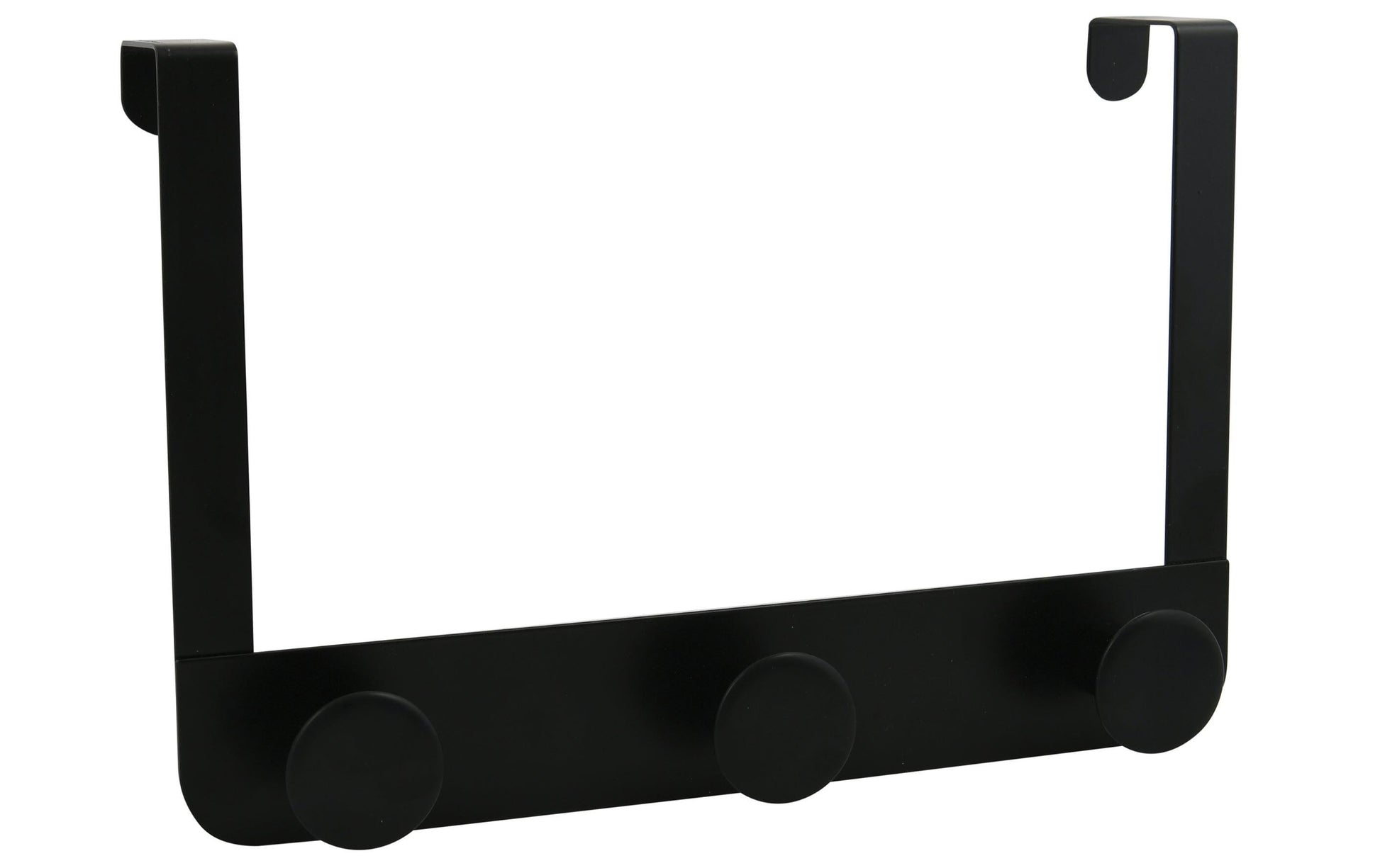 Spirella RONDA-TRE Wandgarderobe 3 Haken – Edelstahl – Schwarz – 300 × 200 × 44 mm