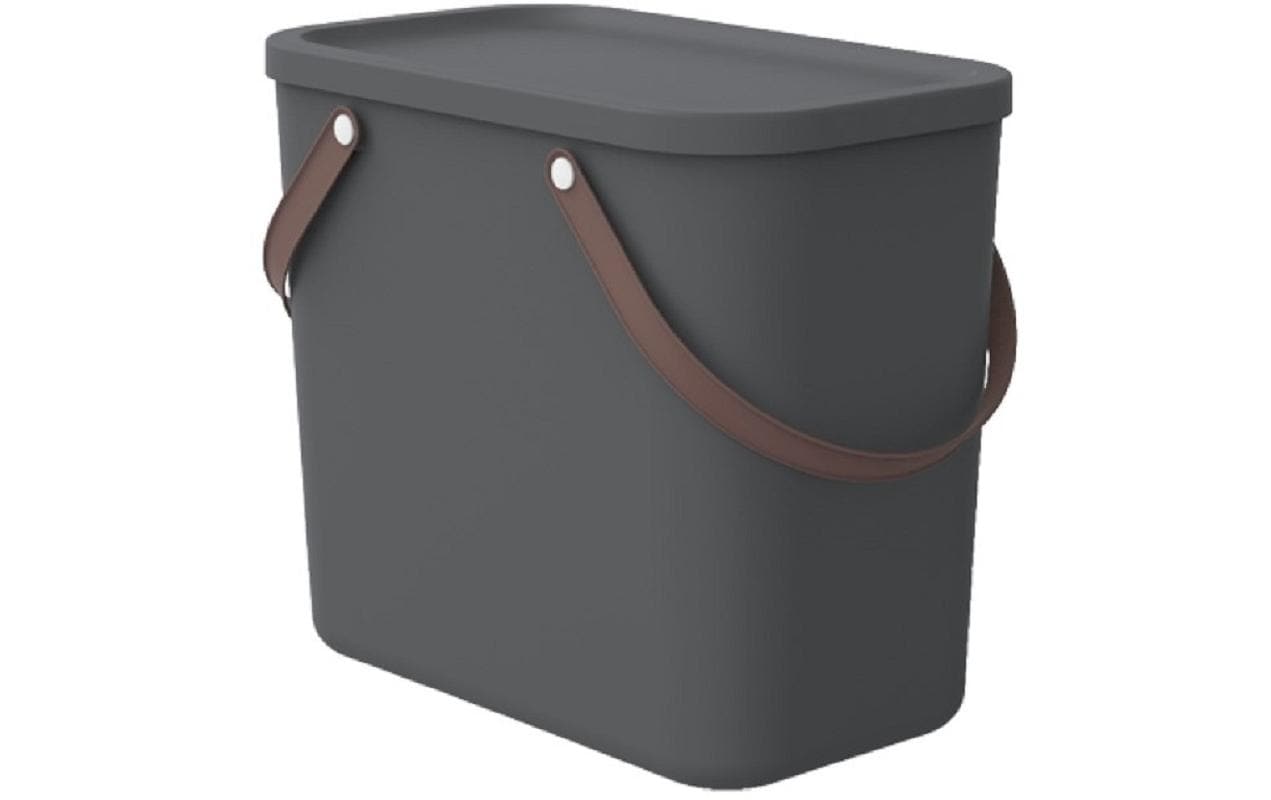 Rotho Aufbewahrungsbox – Kunststoff, Anthrazit, 23,5 × 34 × 40 cm – 1er-Pack