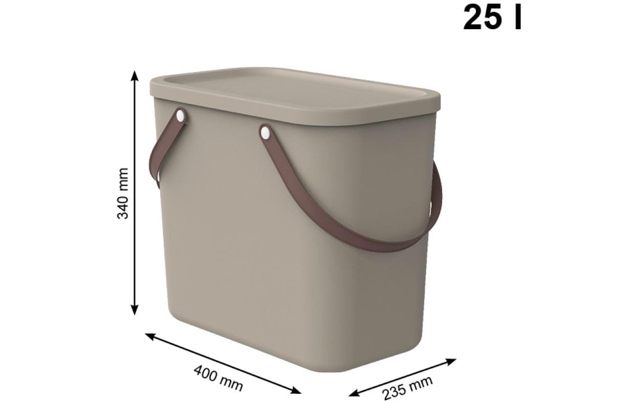 Rotho Aufbewahrungsbox – Kunststoff, cappuccino, 23,5 × 34 × 40 cm